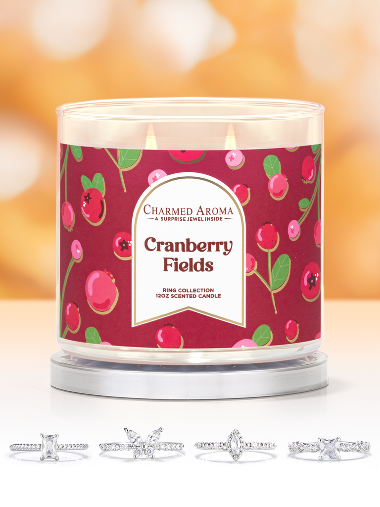 Cranberry Fields Candle - Dainty Ring Collection