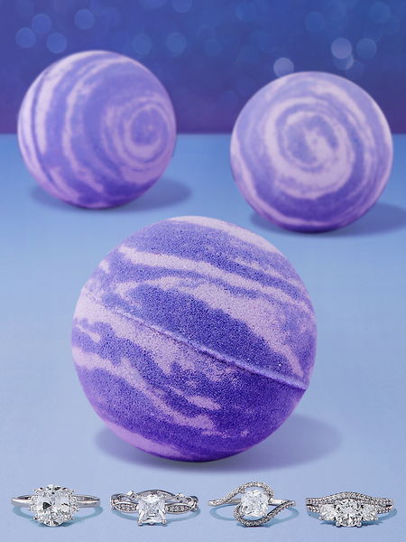 Blueberry Bath Bomb - Ring Collection