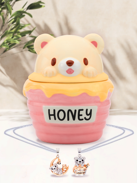 Honey Bear Jar Candle - Honey Bear Necklace Collection
