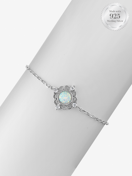 Vintage Opal Halo Bracelet