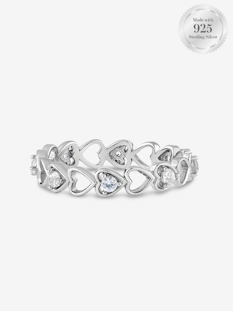 Eternity Heart Band Ring