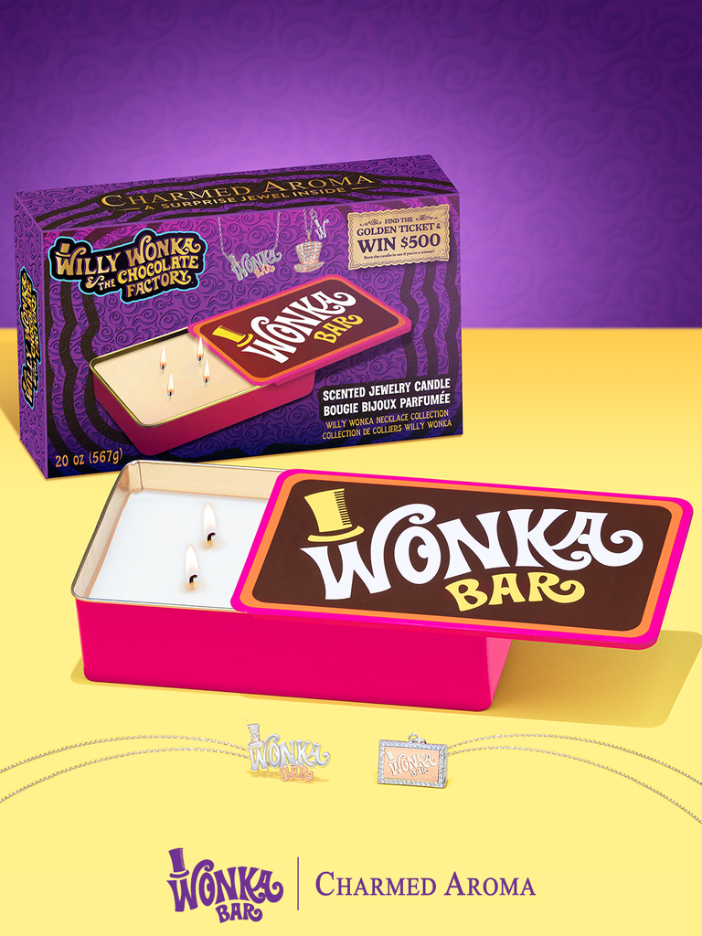 Willy Wonka Bar Candle - Willy Wonka Necklace Collection