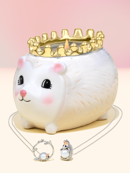 Hedgehog Queen Candle - Necklace Collection